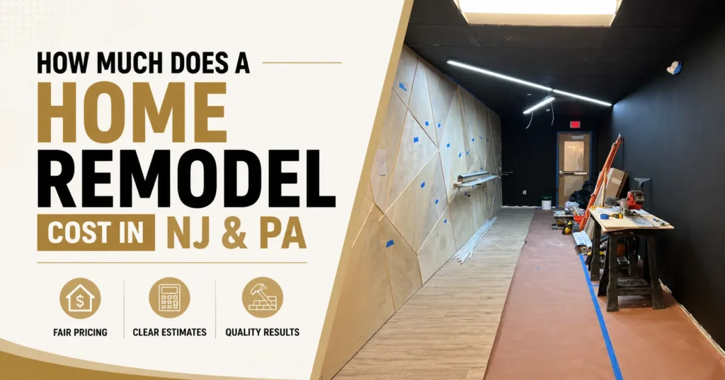 comprehensive guide to home remodel costs in NJ and PA provided by PHS Construction LLC.