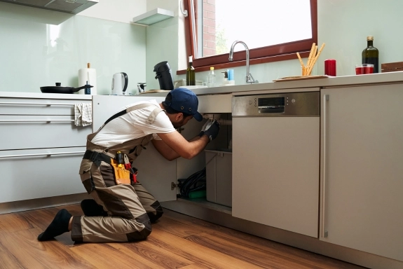 amily-owned remodeling company contractor working on a kitchen remodeling project