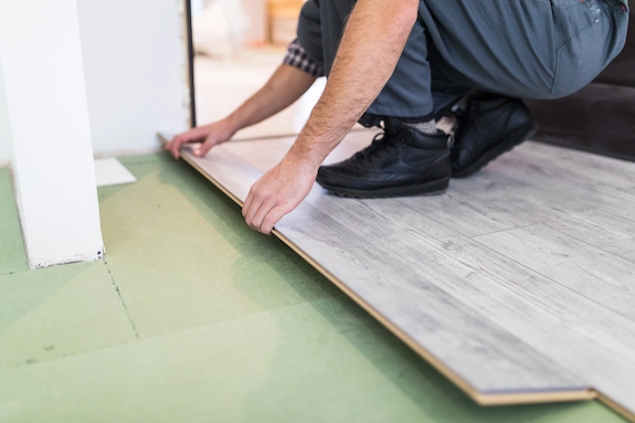 inyl Plank Installation by a professional flooring installer