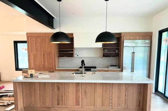 Home remodeling contractor working in a kitchen in Bordentown, NJ