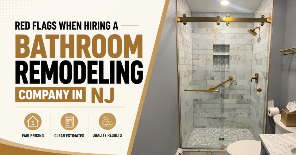 Red flags when hiring a bathroom remodeling company in NJ by PHS Construction LLC