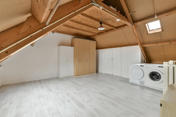 Basements and utility rooms with professional luxury vinyl plank (LVP) flooring installation.